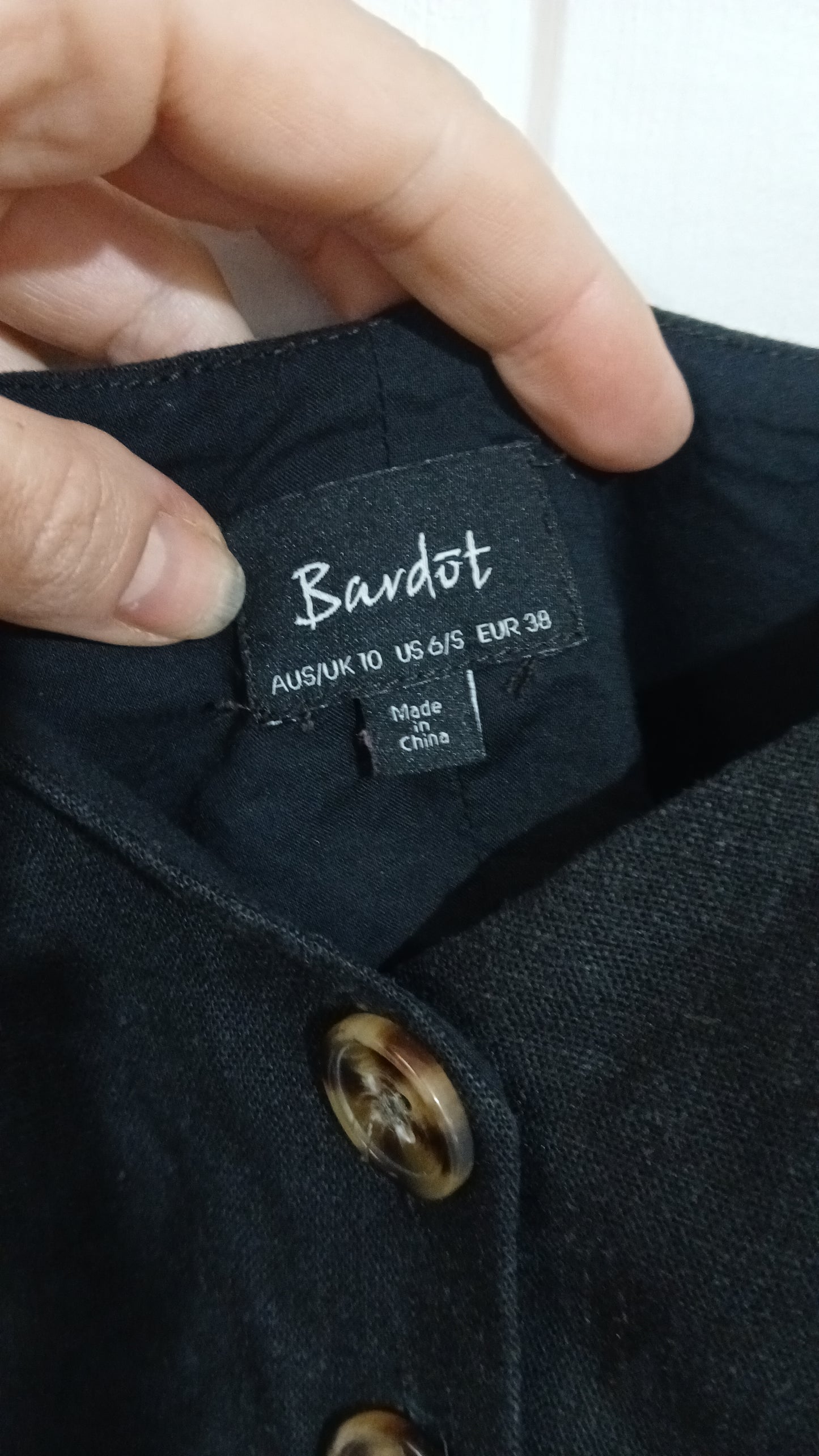(10) Bardot | Black Blouse