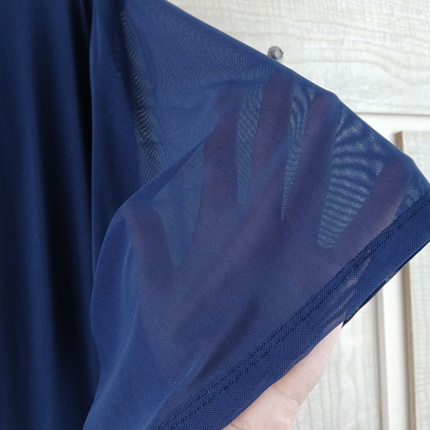 (L-XL) Exotica Athletica | Sheer Blue Tee