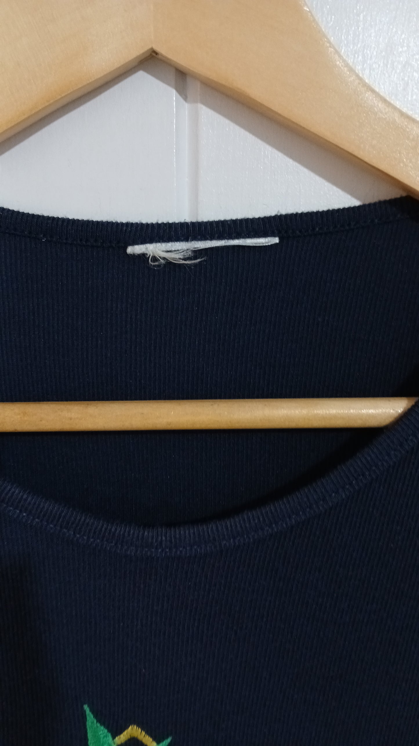 (14) Navy Tee | Embroidered