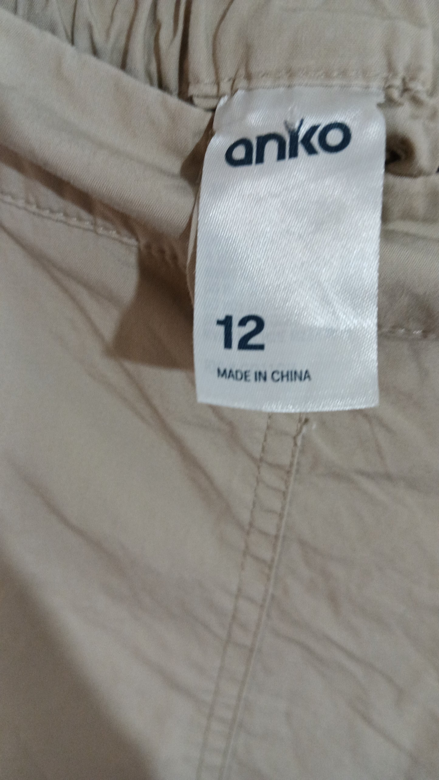 (12) Anko | Cream Cargo Pants