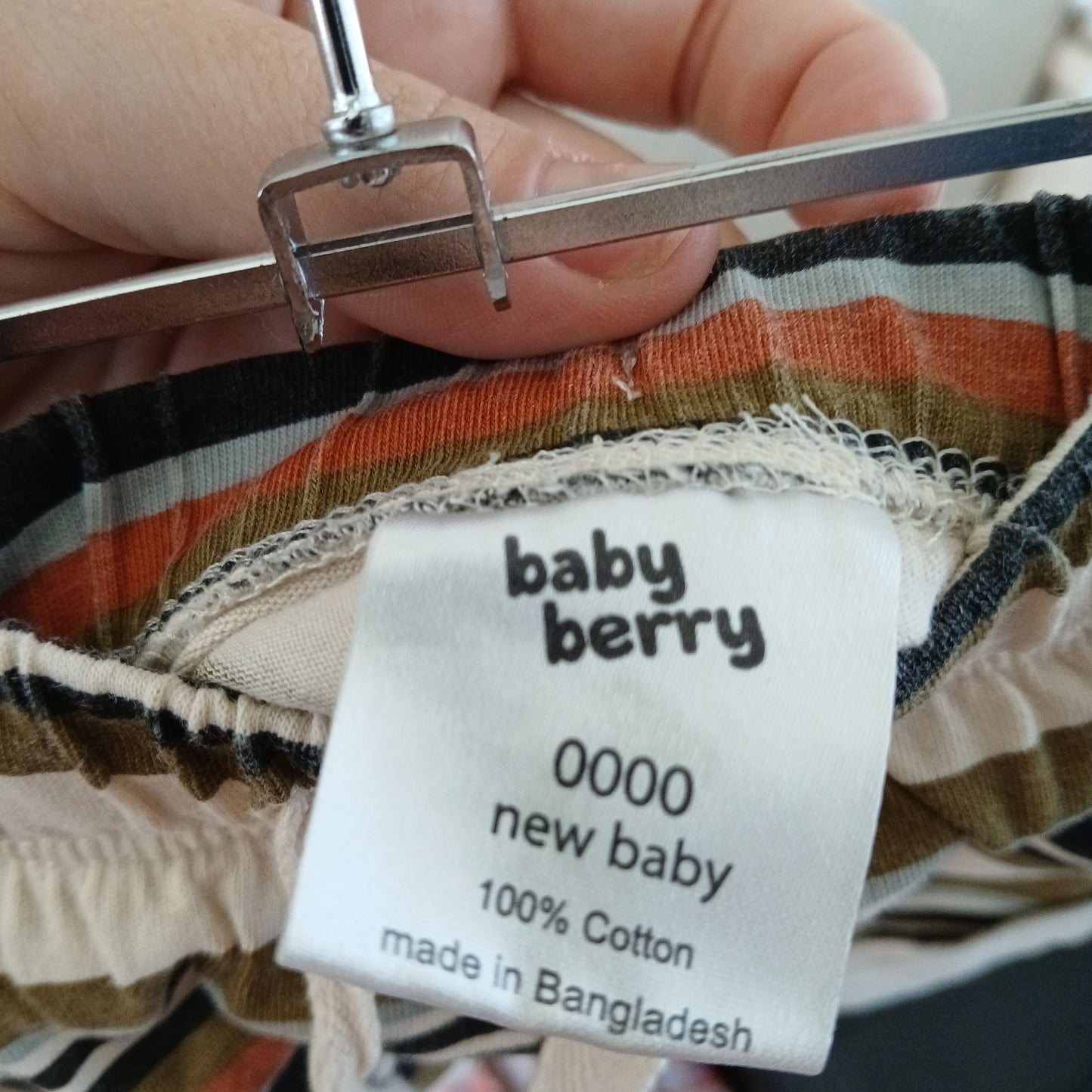 (0000) Baby Berry | Retro Striped Shorts