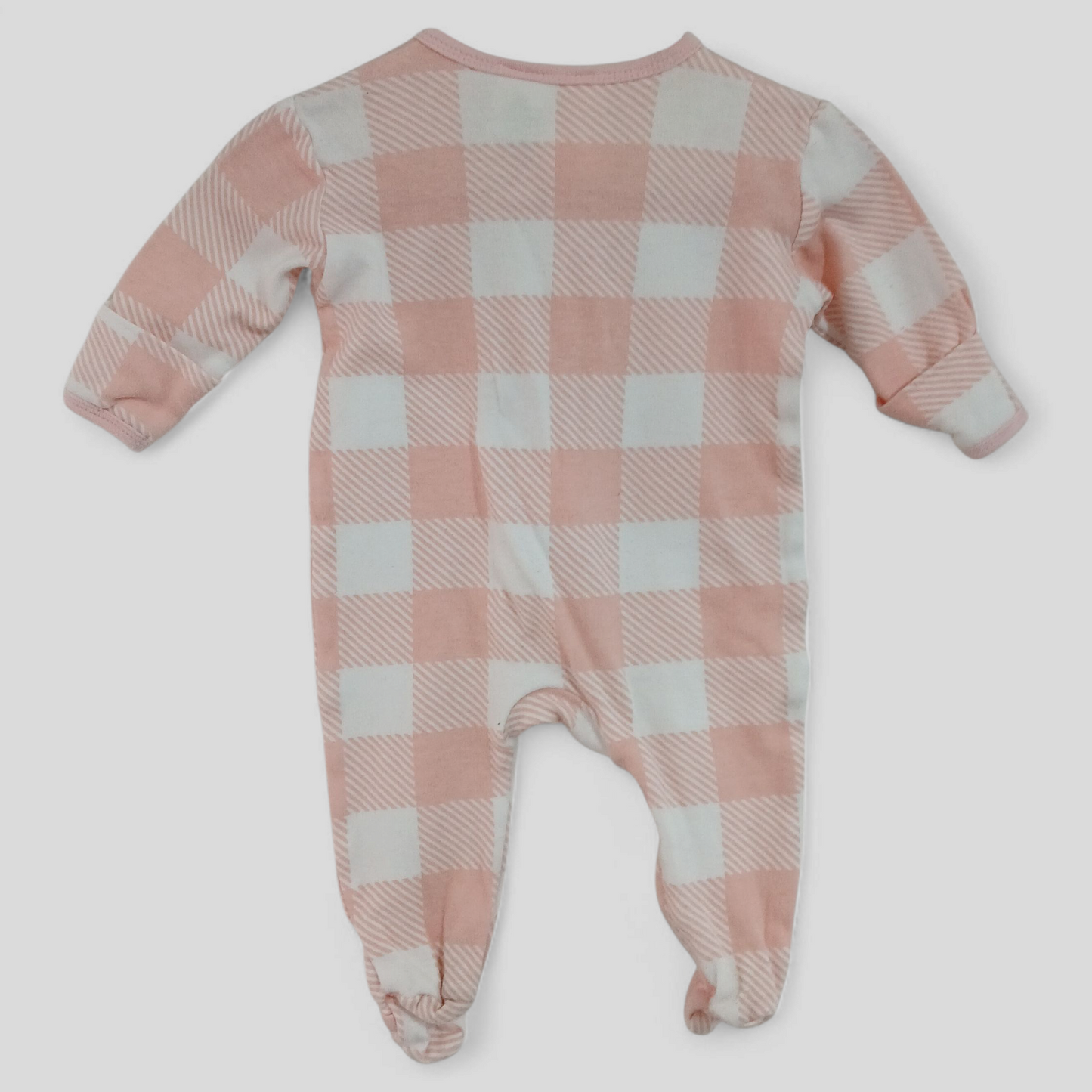 (000) Dymples | Pink Plaid onesie