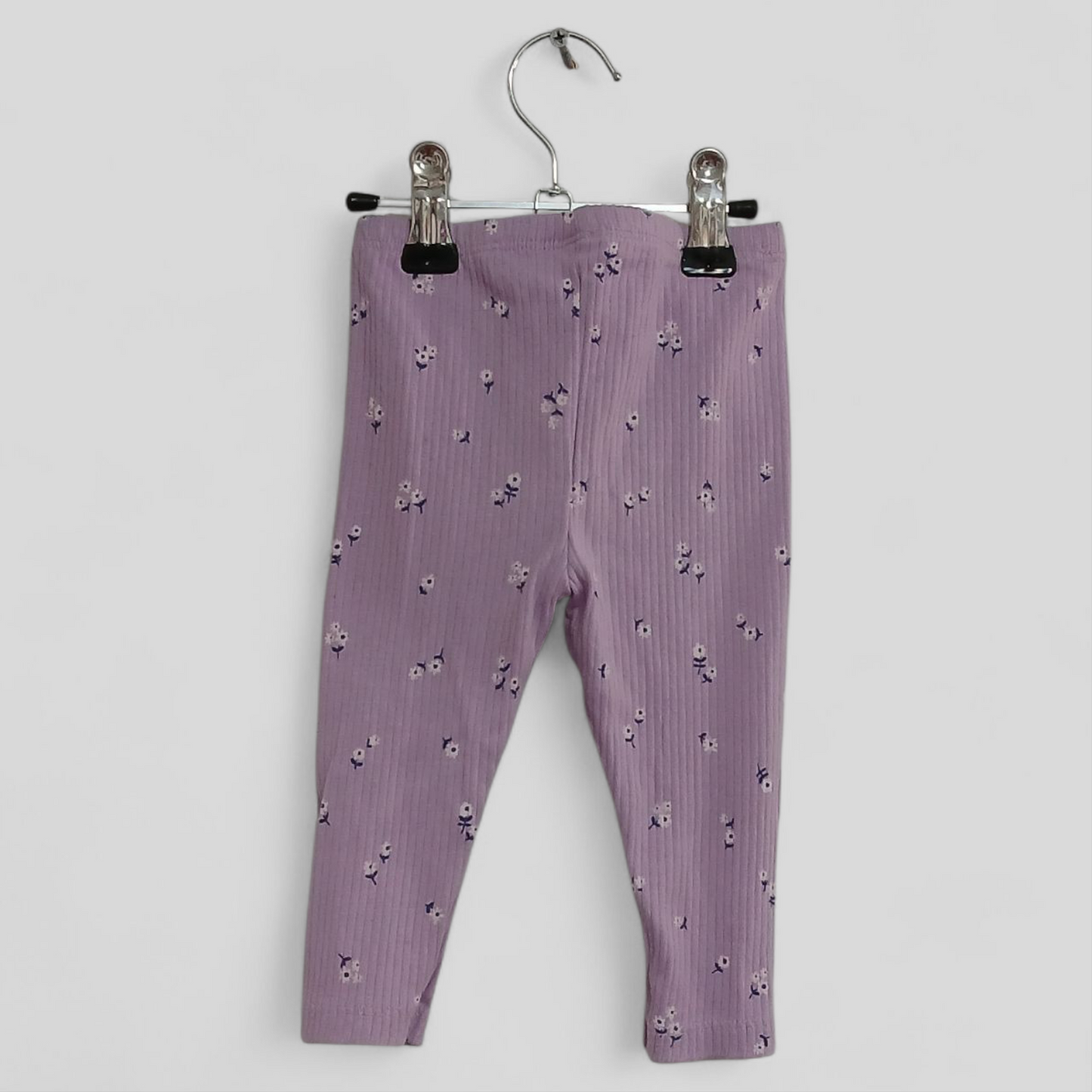 (00JNR) Target | Purple Flower Tights