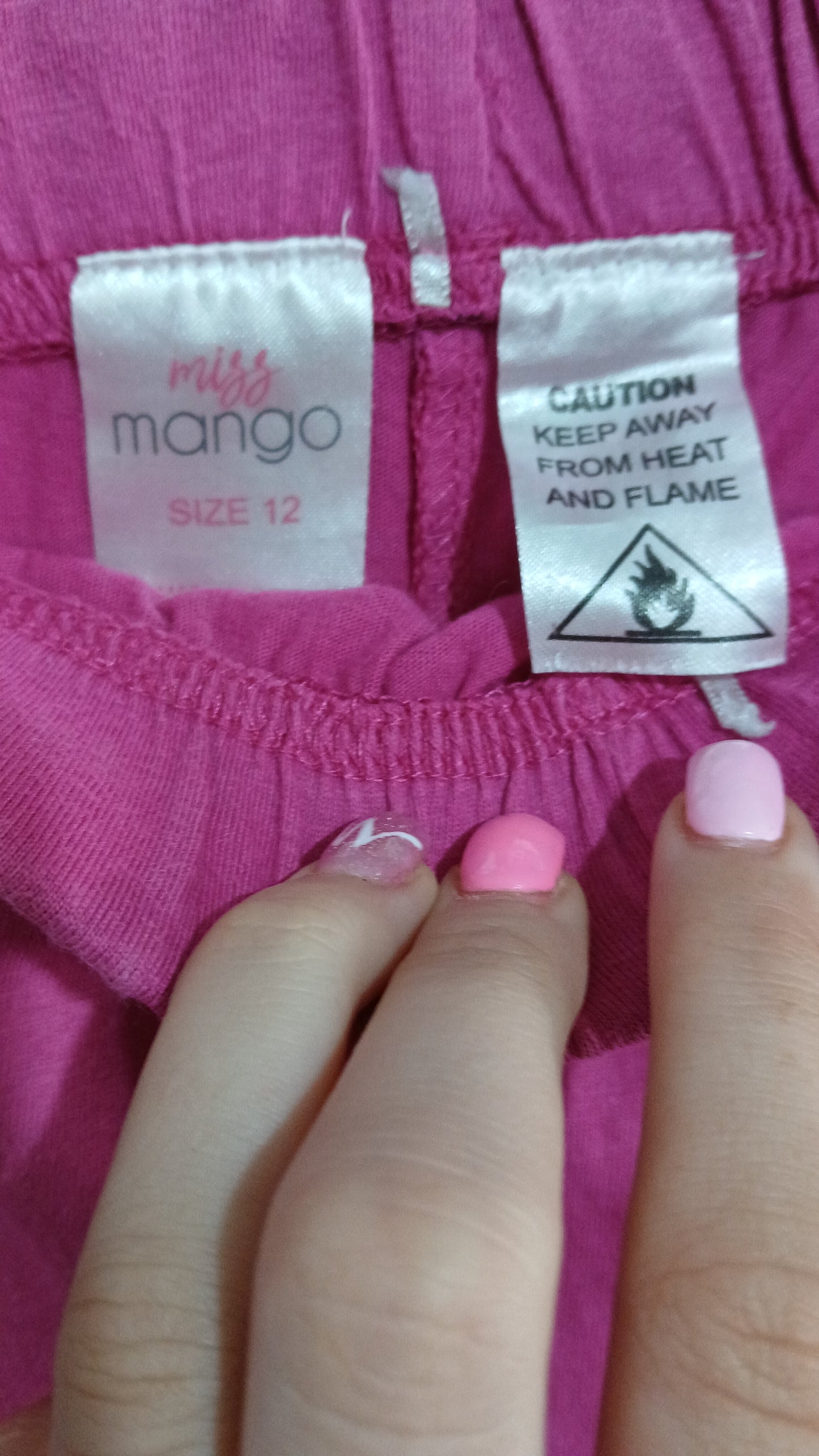 (12JNR) Miss Mango | Pink PJ Shorts