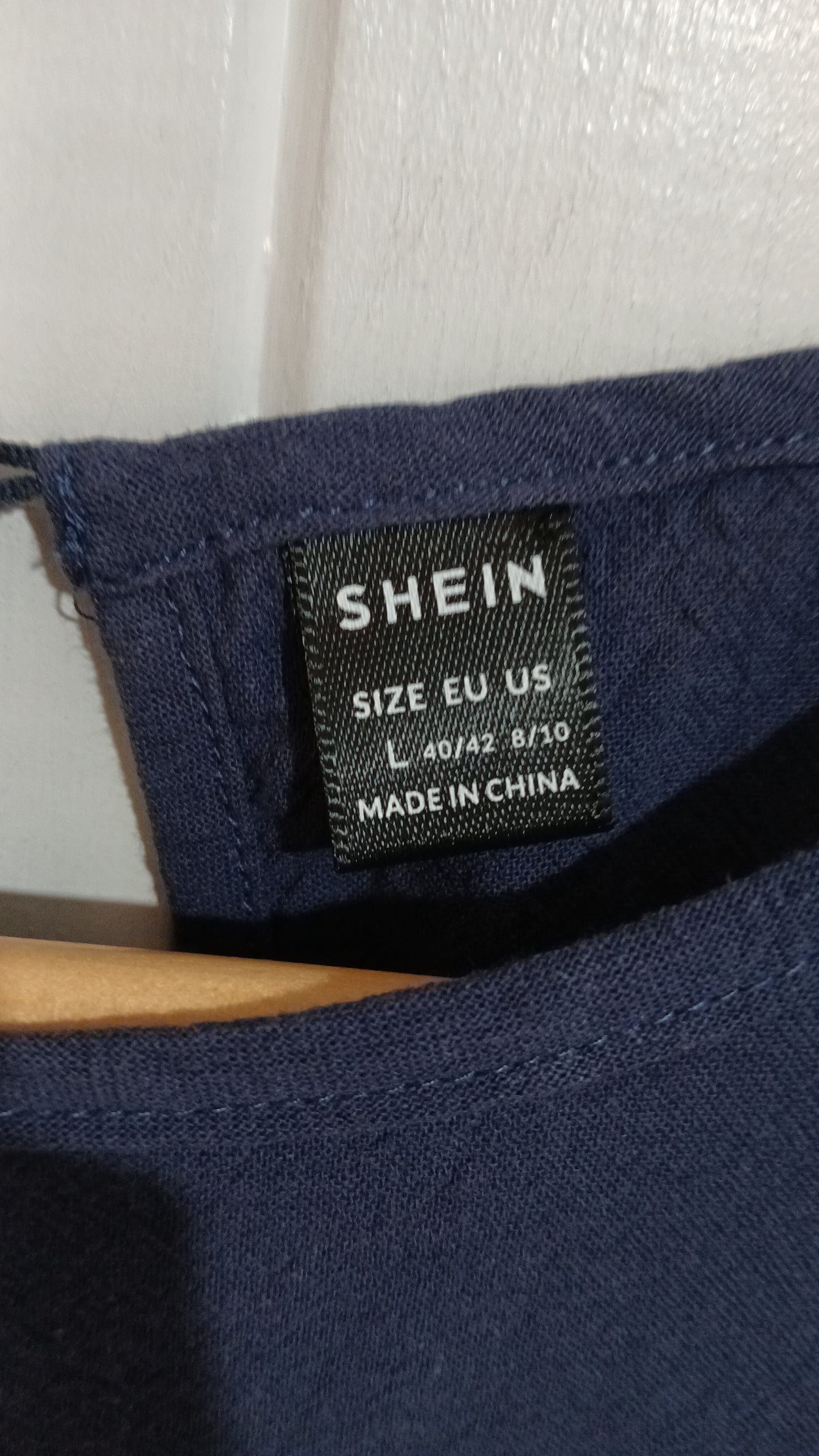 (L) Shein | Navy Dress