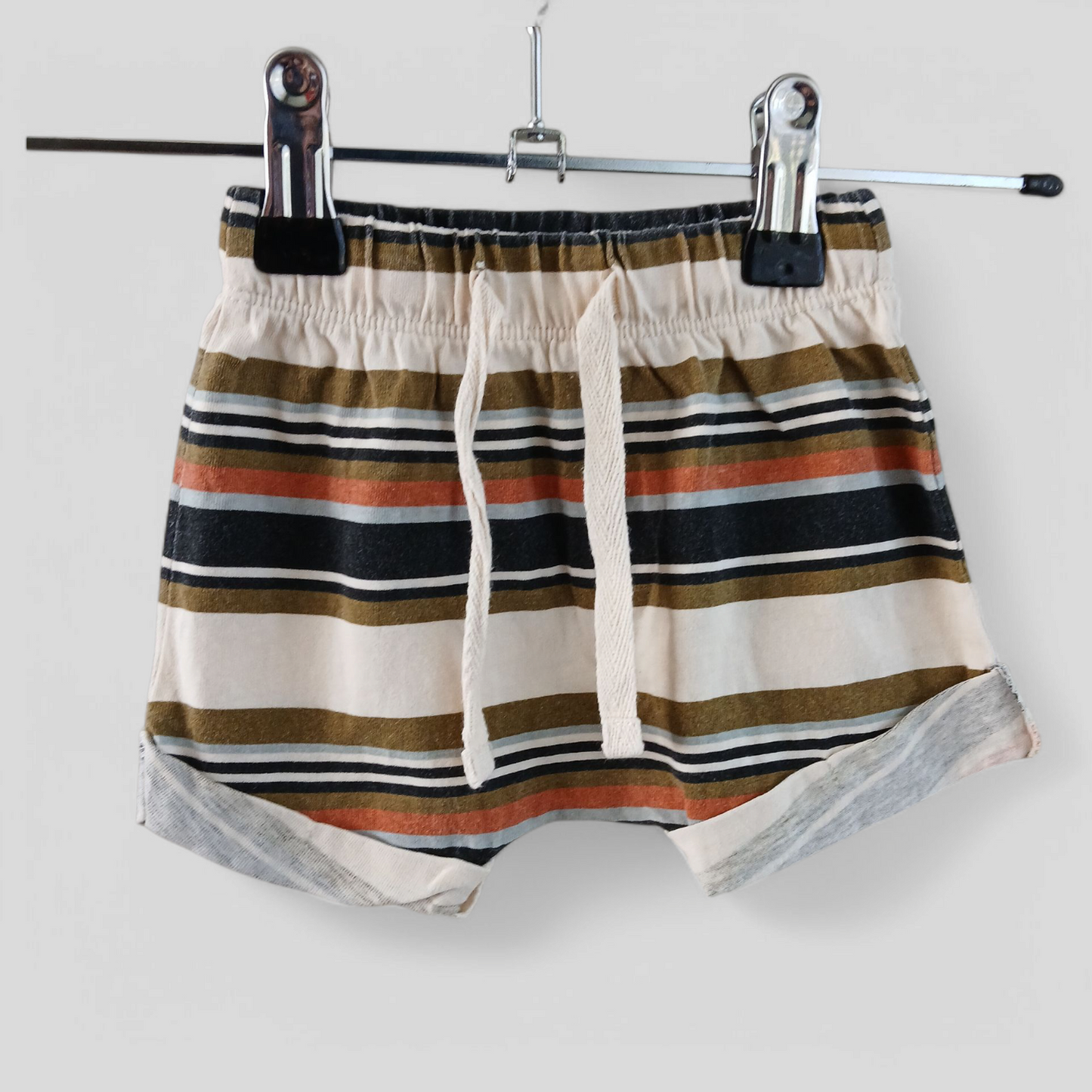 (0000) Baby Berry | Retro Striped Shorts