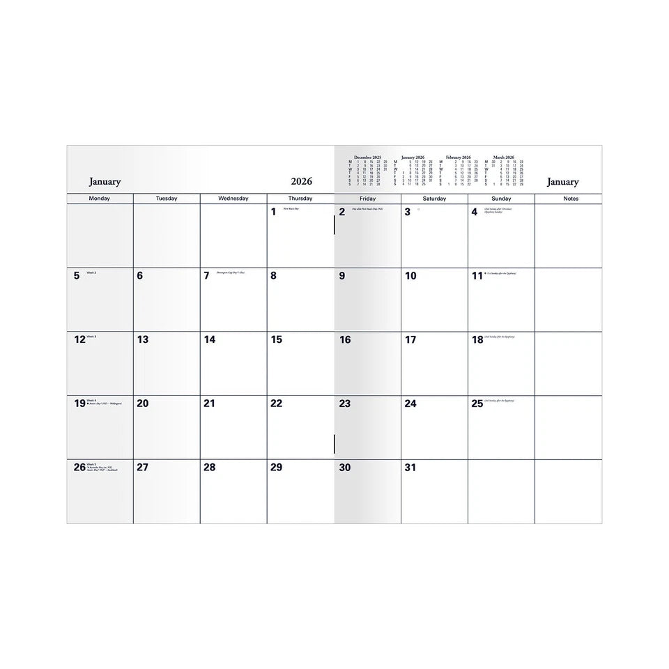 PLANNER DIARY 2026 COLLINS A4 51.C57 MTV GEO BLUE