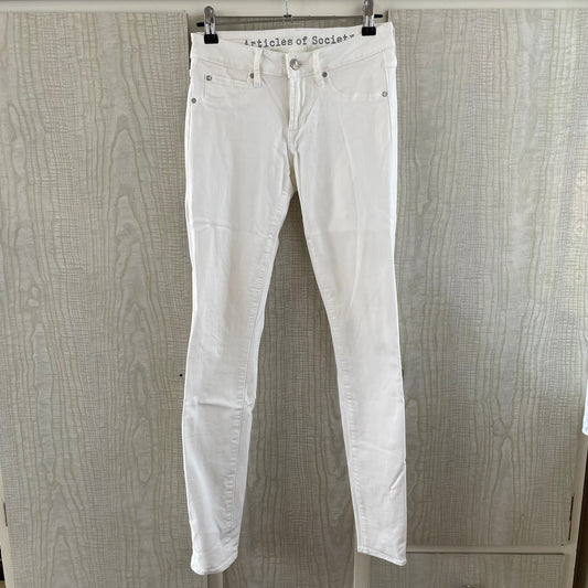 (24 or 6) Articles of Society White skinny stretch jeans