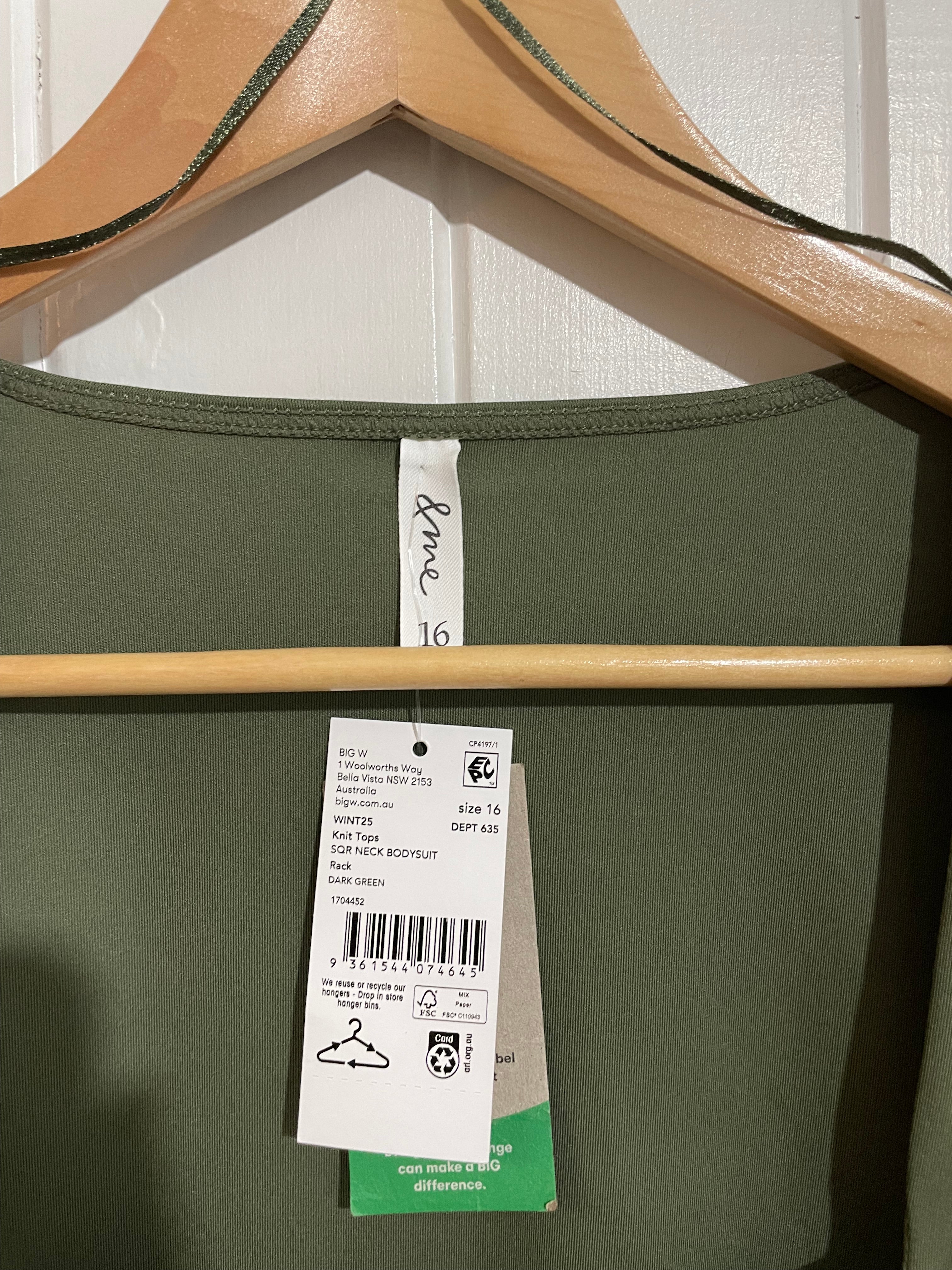 Image of (16) &me | Green Bodysuit | BNWT