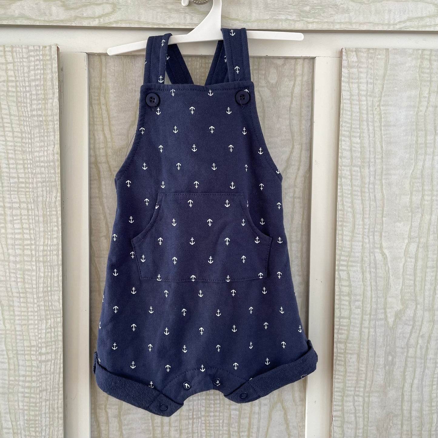 (00) overalls. Navy w/ Anchors