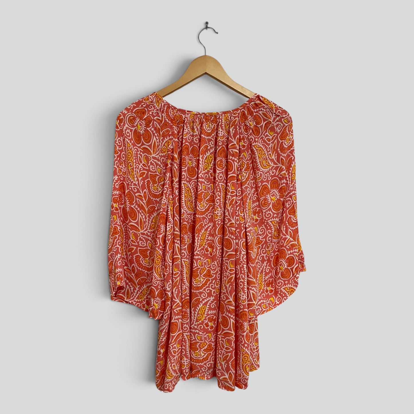 (18) Suzannegrae | Paisley Orange/Pink Blouse