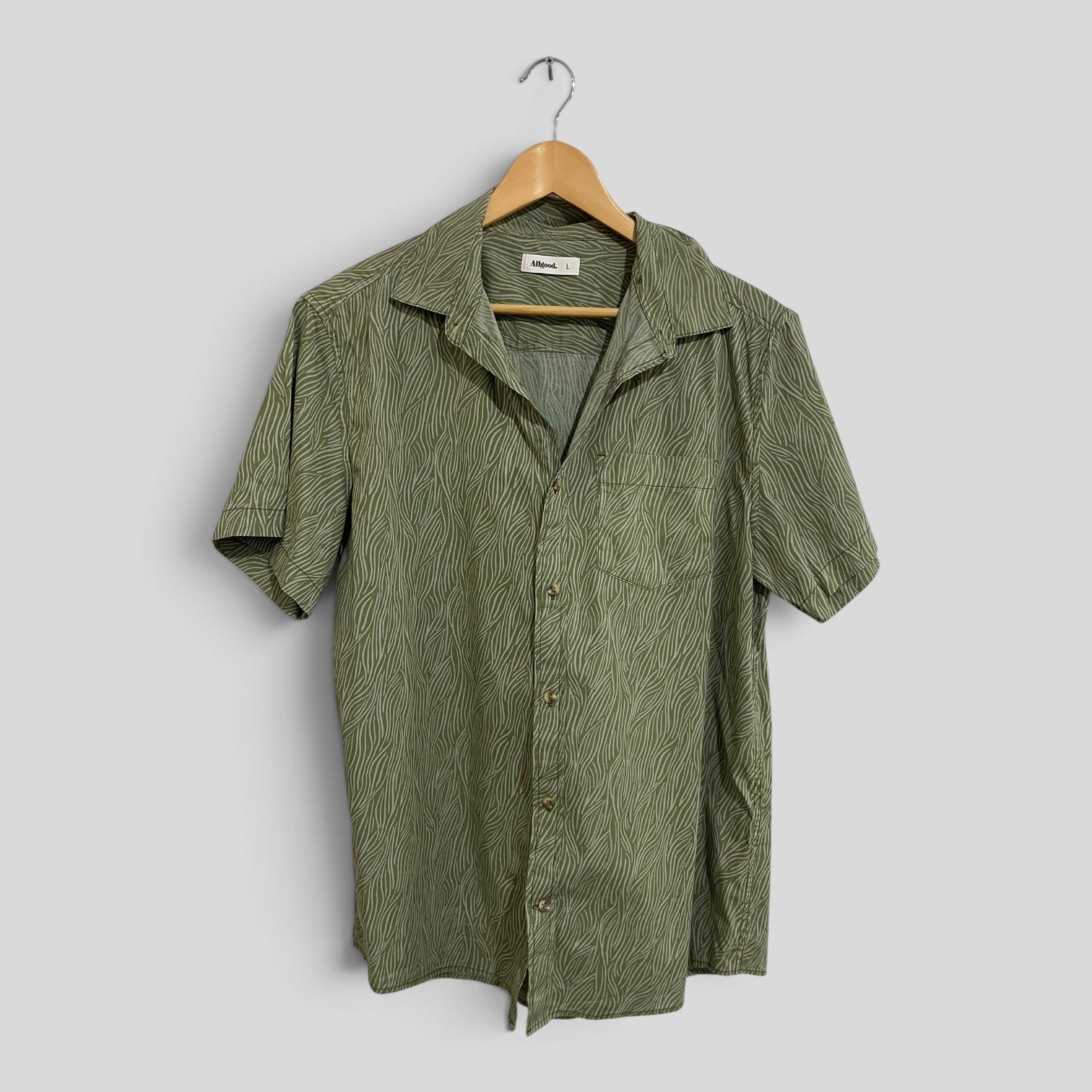 Image of (L) Allgood | Green SS Shirt