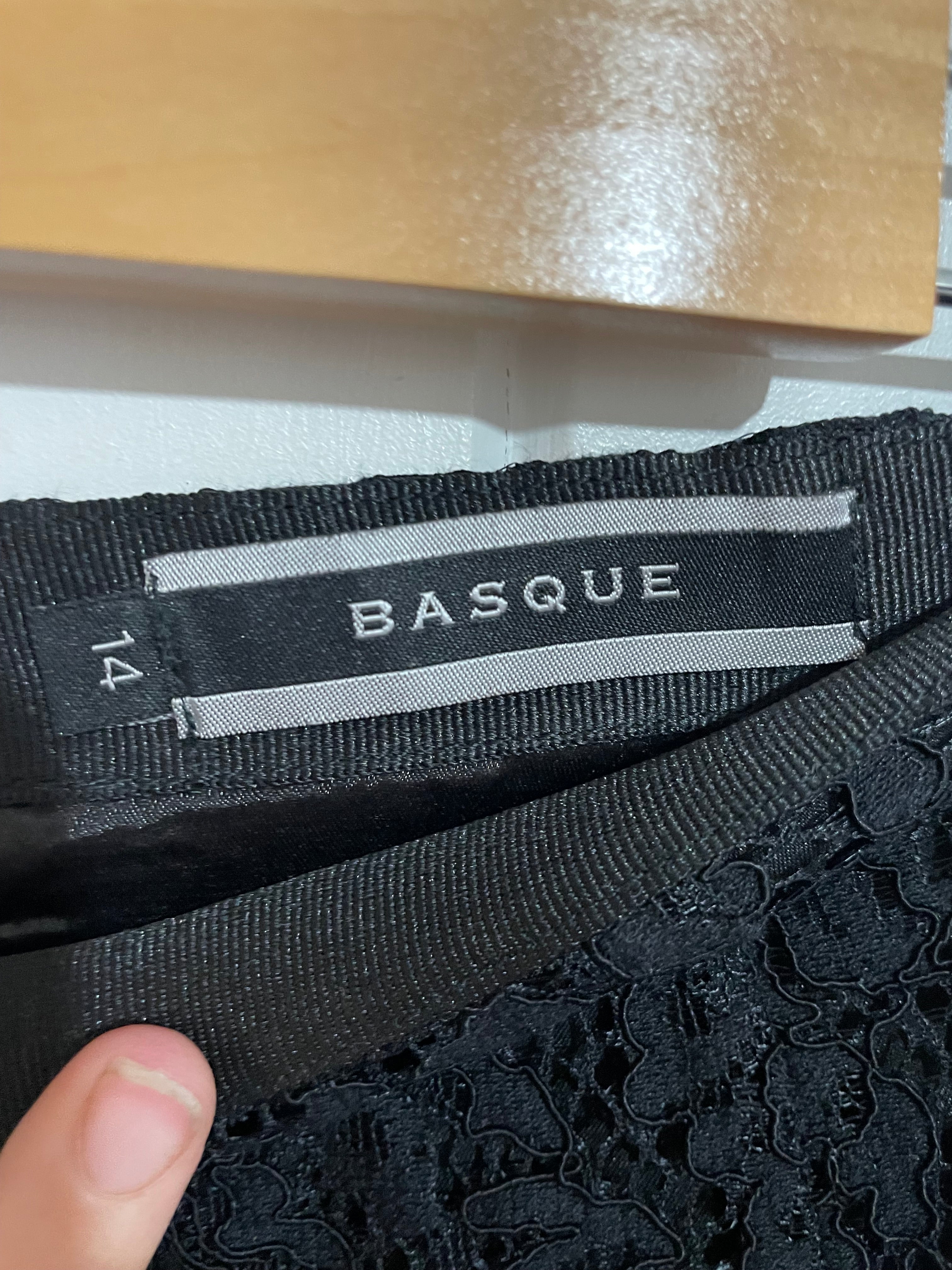 Image of (14) Basque | Black Lace Skirt