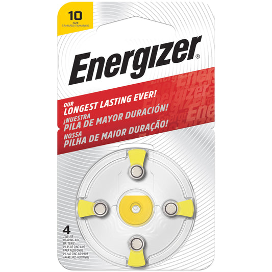 BATTERY ENERGIZER HEAR / AID AZ10E4 PK4