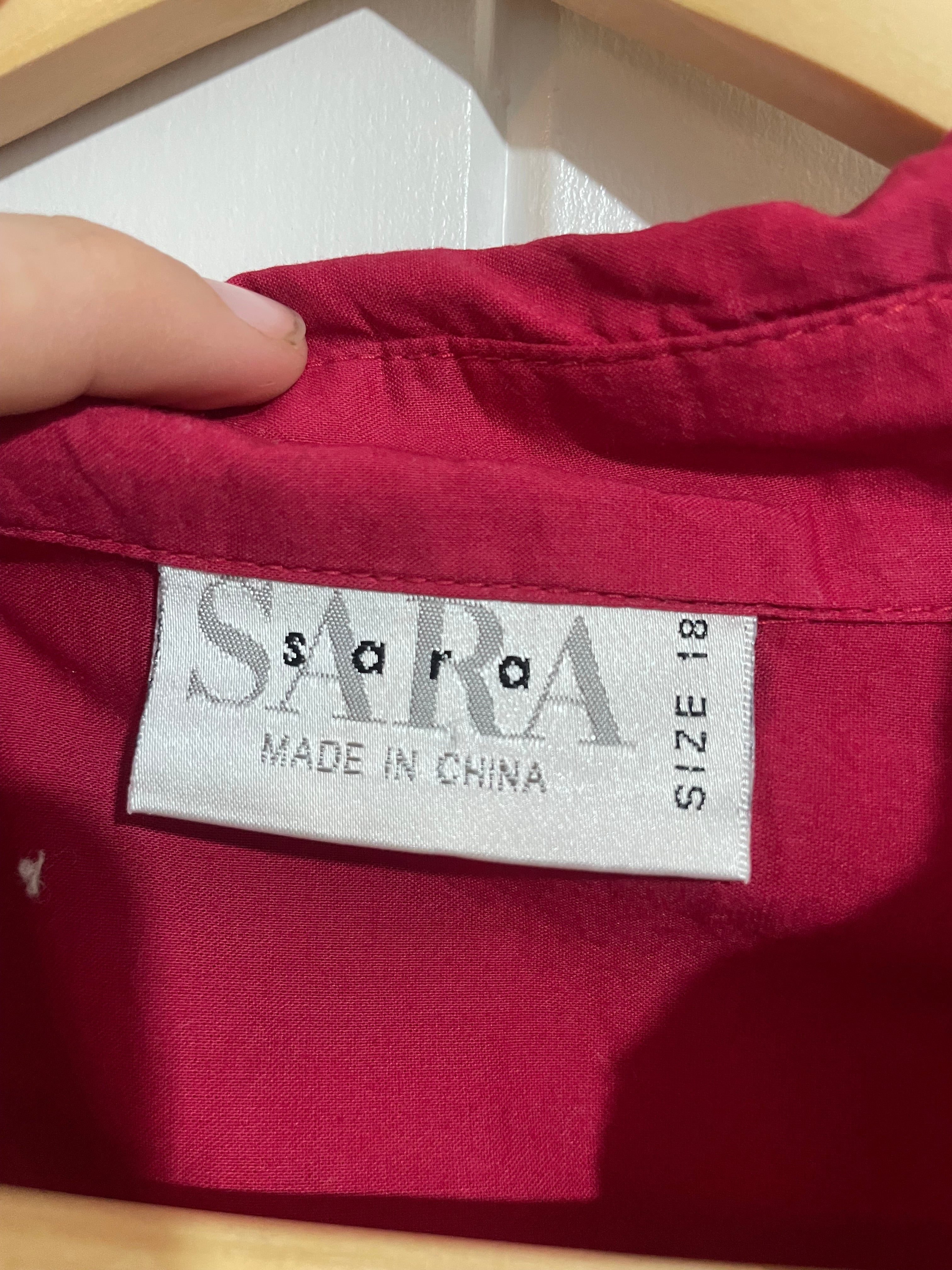 Image of (18) Sara | Red Assymetrical Blouse