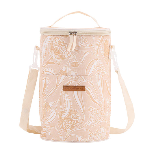 Picnic Cooler Bag - Tall Barrel - Trailing Natives Tan
