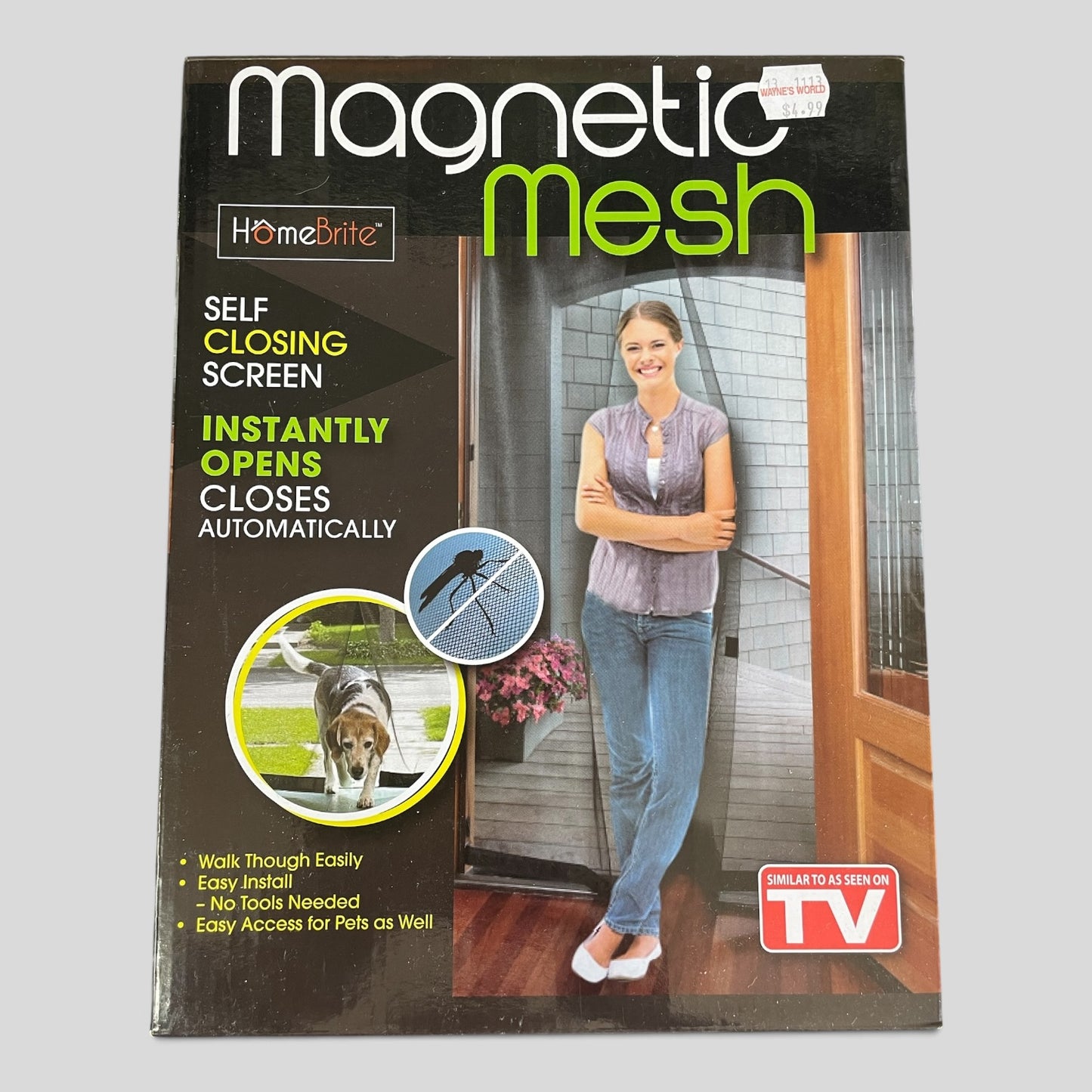 Magnetic Mesh Self Closing Door Screen 2 x 210cmx50cm