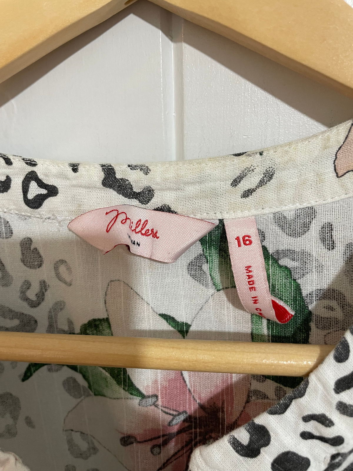 (16) Millers | Floral Animal Print Blouse