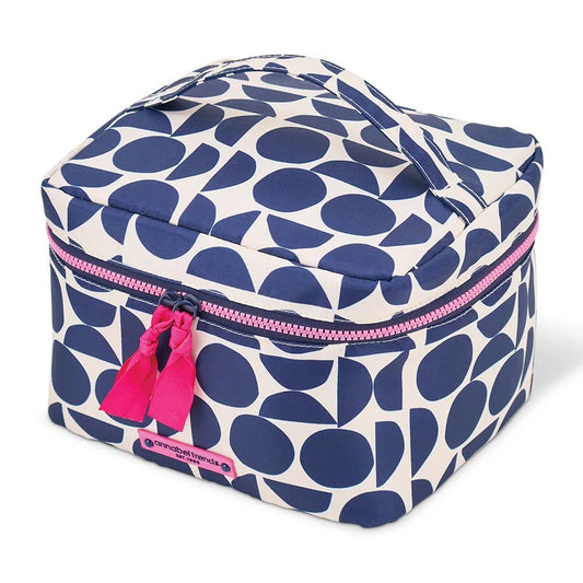 Vanity Lite Train Case - Geo Navy