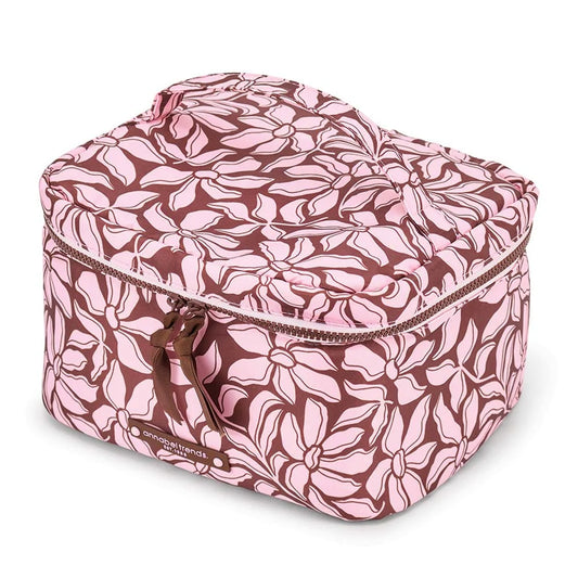 Vanity Lite Train Case - Pink Garden