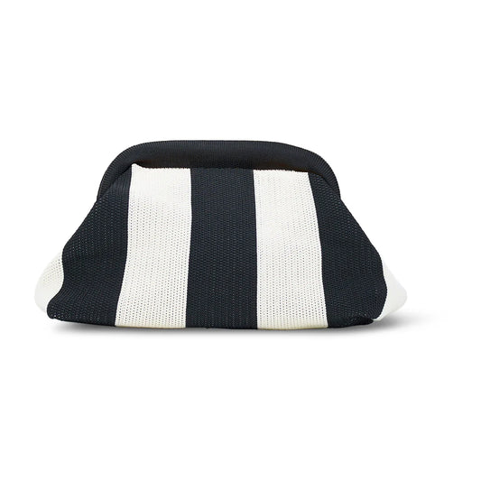 Dumpling Clutch - Black/Cream