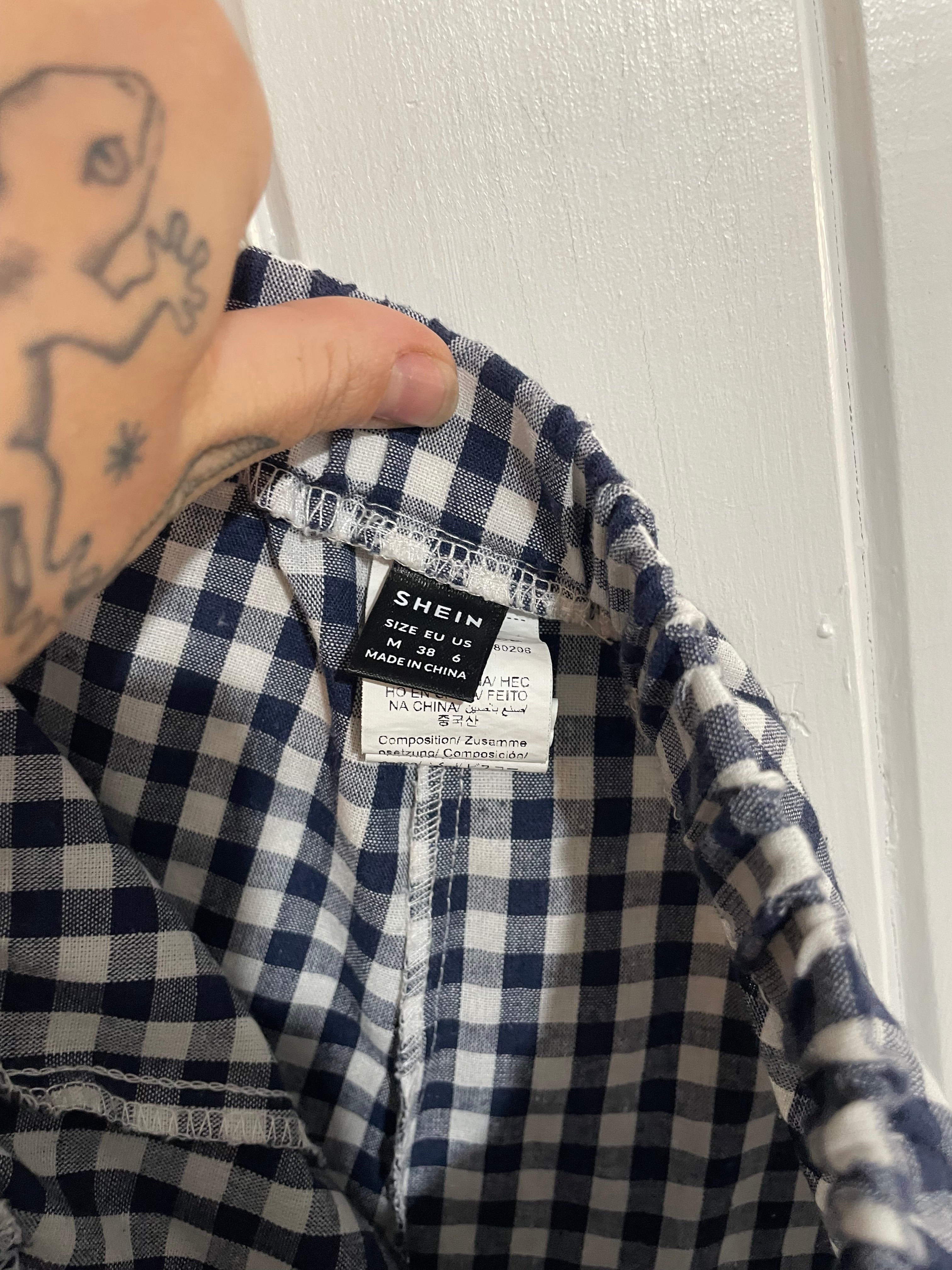 Image of (M) Shein | Gingham Shorts