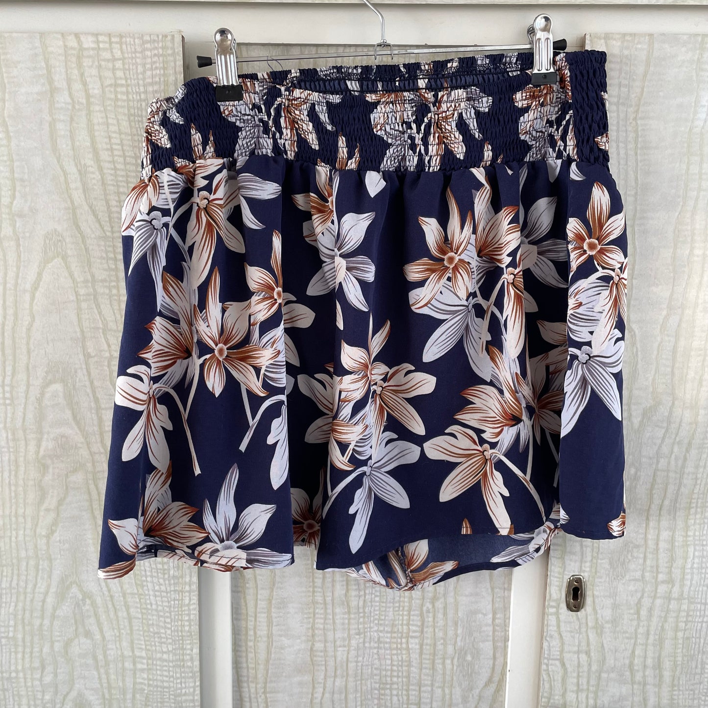 (XL) Maternity Over the Bump Floral Shorts