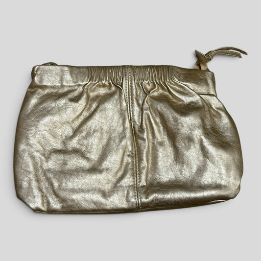 Clutch | Gold Ruched