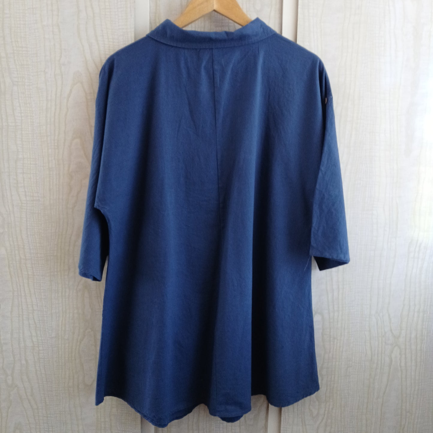 (2XL) Unbranded Navy Linen tunic dress