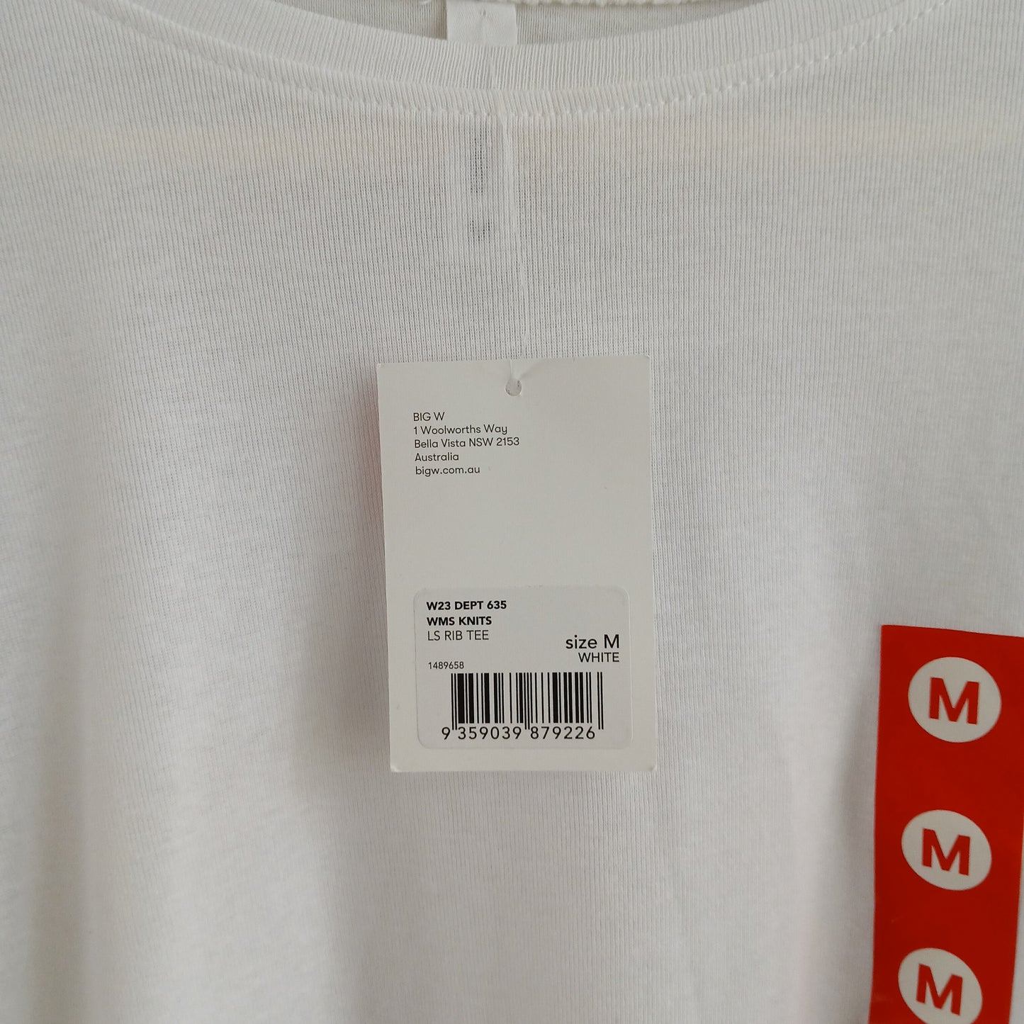 (M) BNWT | Big W | L/S Basic White Tee