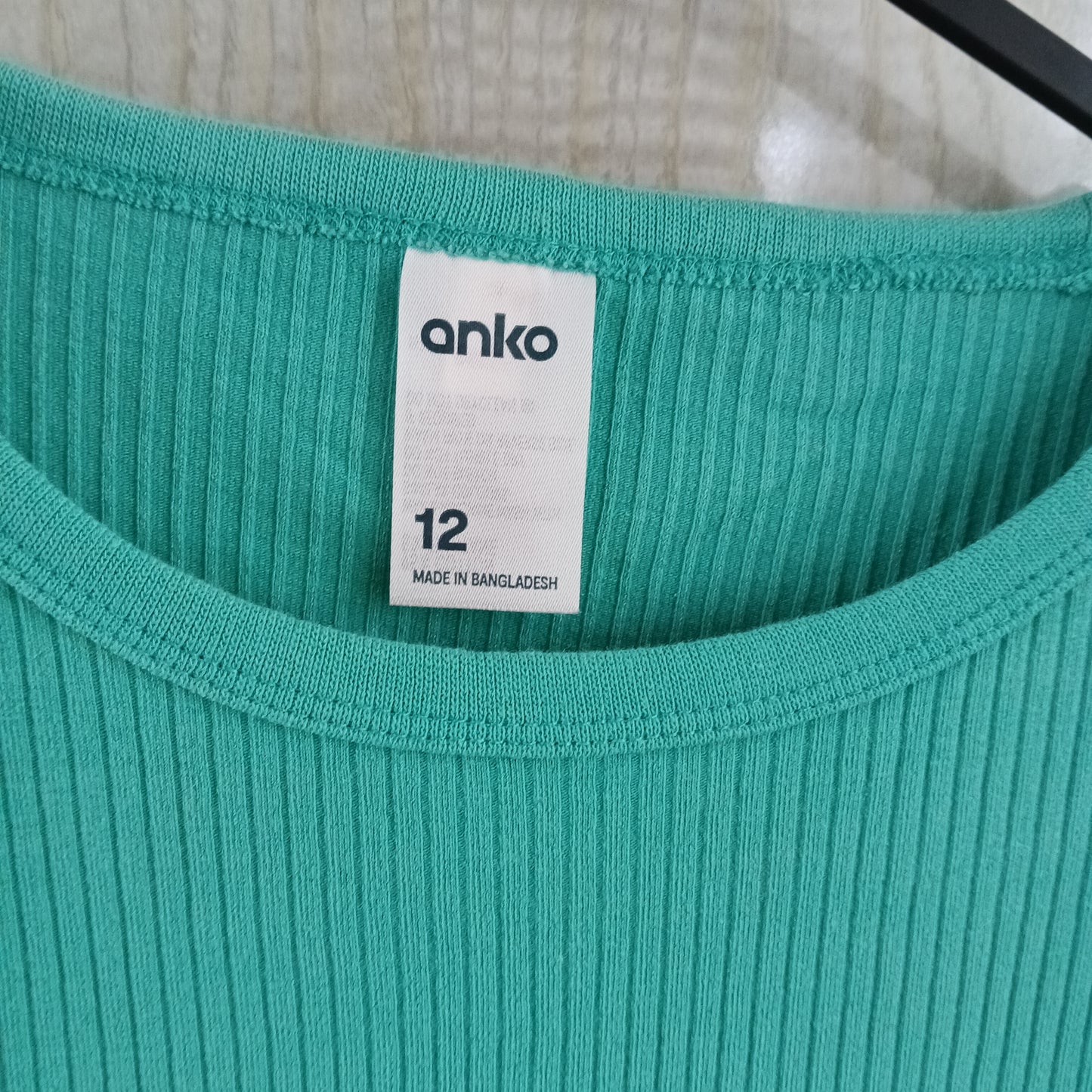 (12) Anko | Ribbed Tee Mint