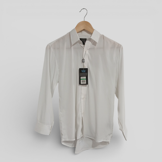 (12JNR) Huntley & Sons | White LS Dress Shirt | BNWT