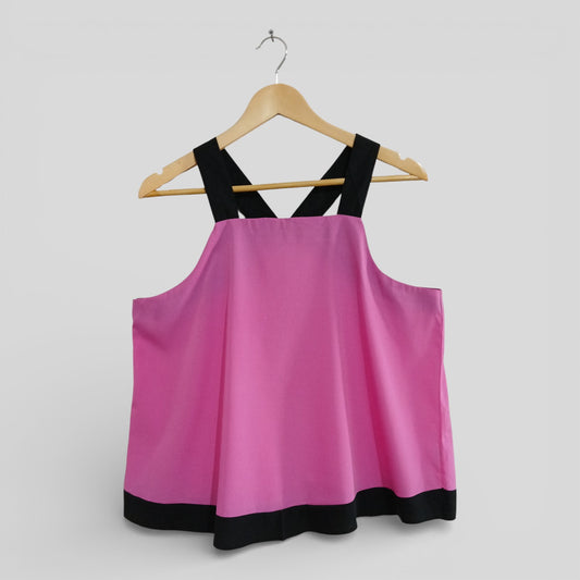 (14) Boohoo | Pink / Black Blouse