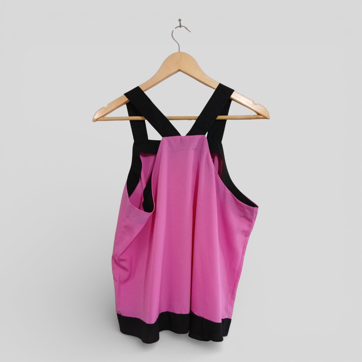 (14) Boohoo | Pink / Black Blouse