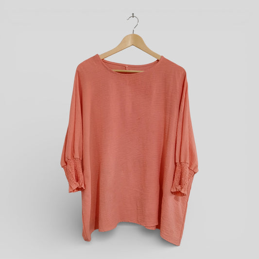 (XL) Shein | Peach Pink Blouse