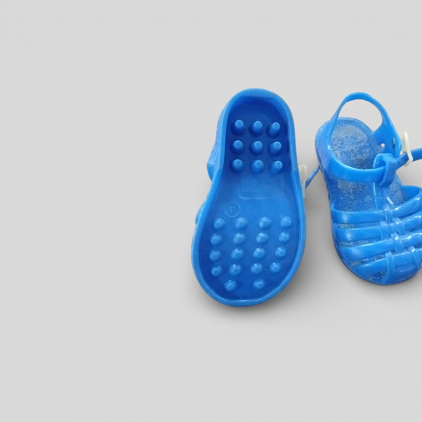(4JNR) Blue Jelly Sandals