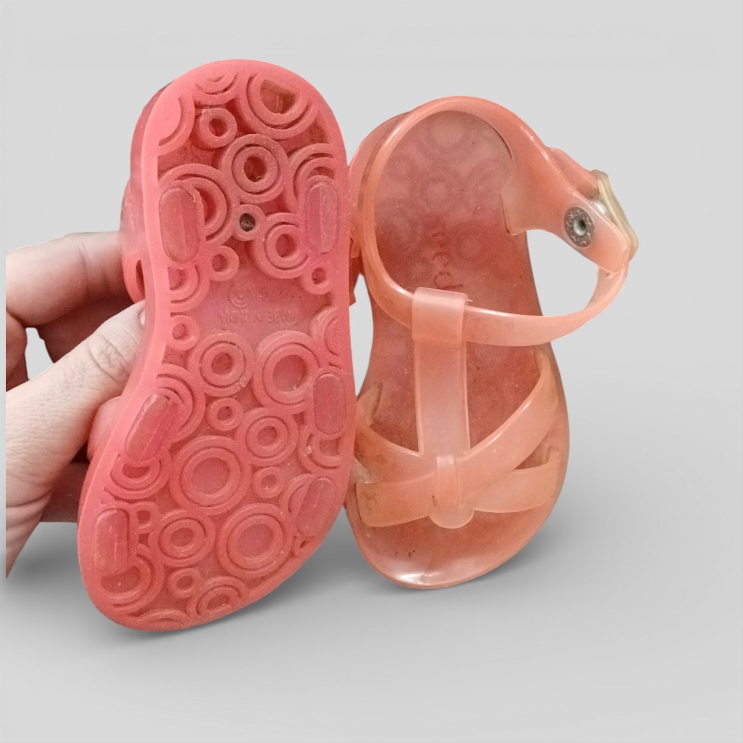 (5JNR) Seed | Pink Jelly Sandals