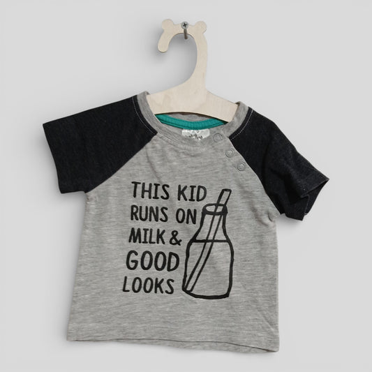 (000JNR) Baby Berry | Milk and Good Looks Tee
