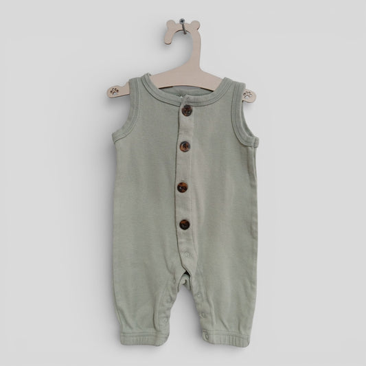 (000JNR) Baby Berry | Green Romper