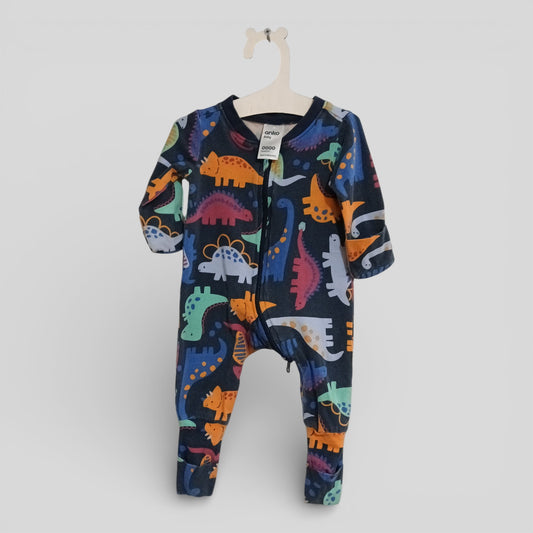 (0000) Anko | Dino Onesie Colourful