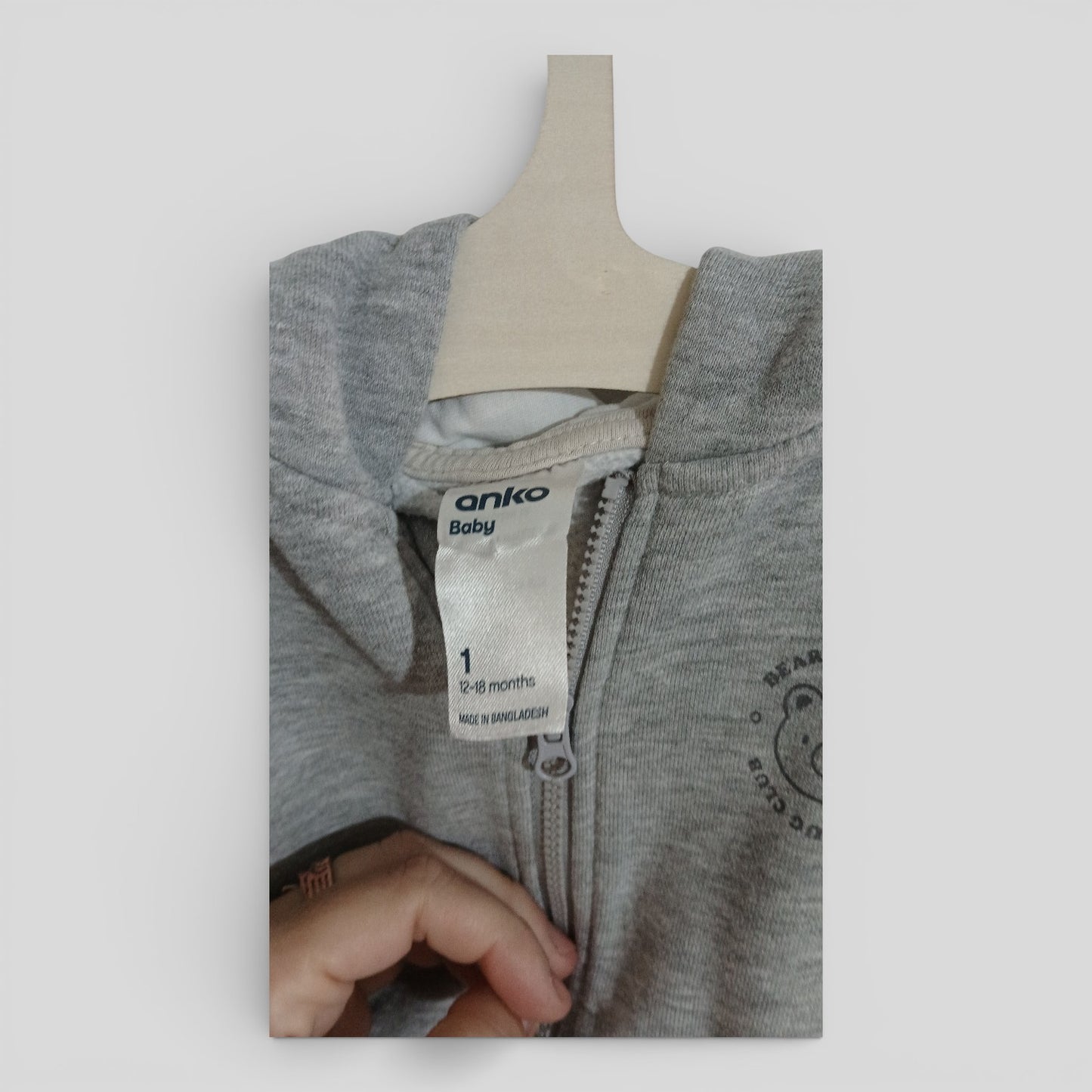 (1JNR) Anko | Bear Zip Hoodie