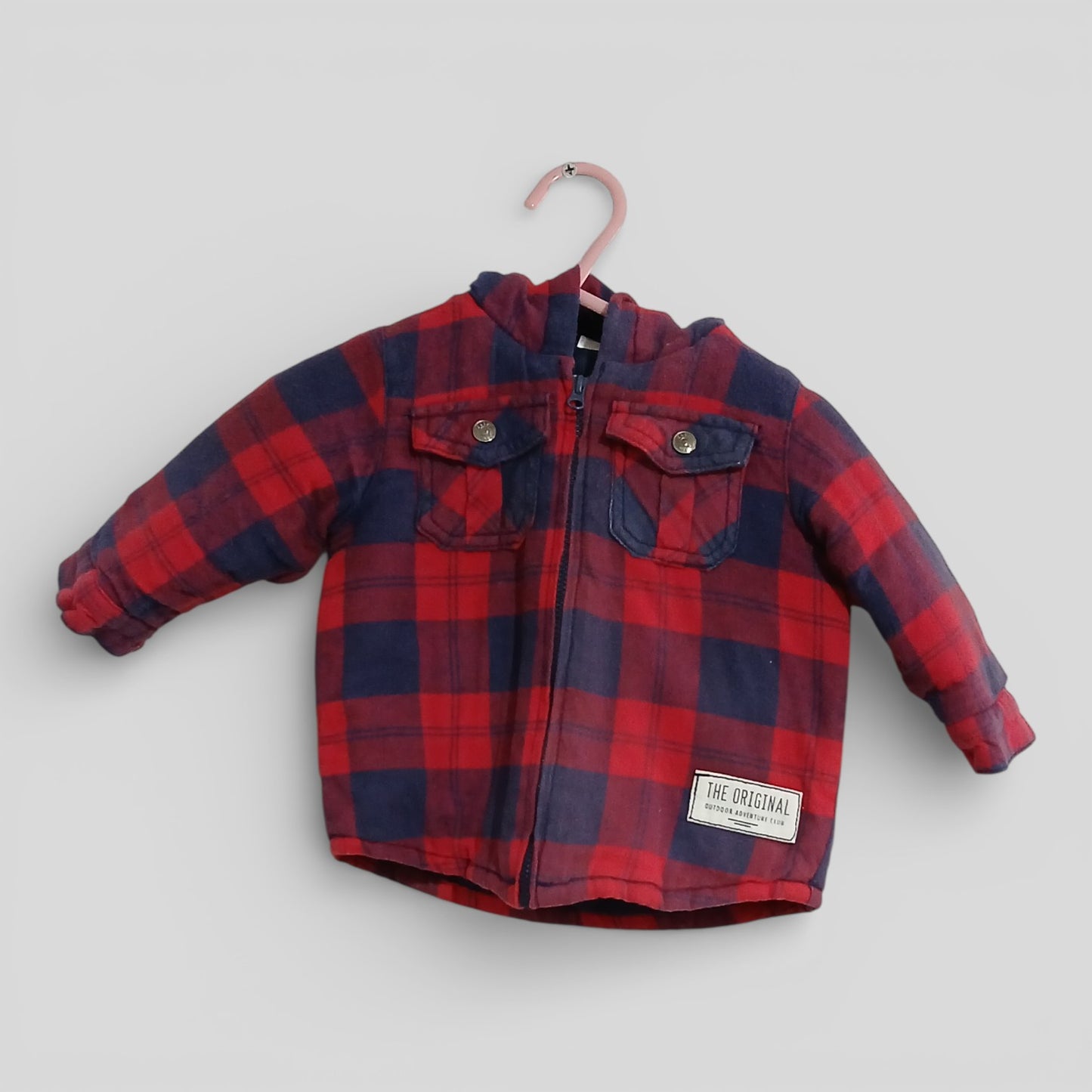 (000JNR) Target | Plaid Zip Hoodie