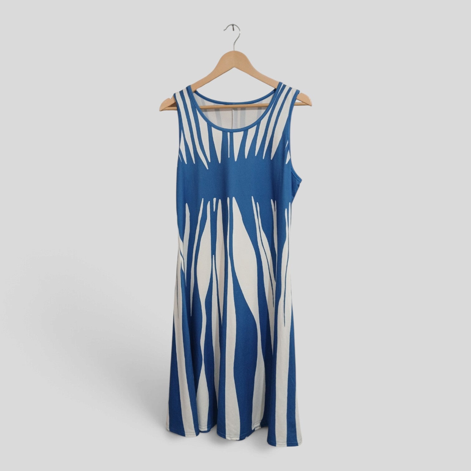 Image of (XL) Shein | Blue White Dress