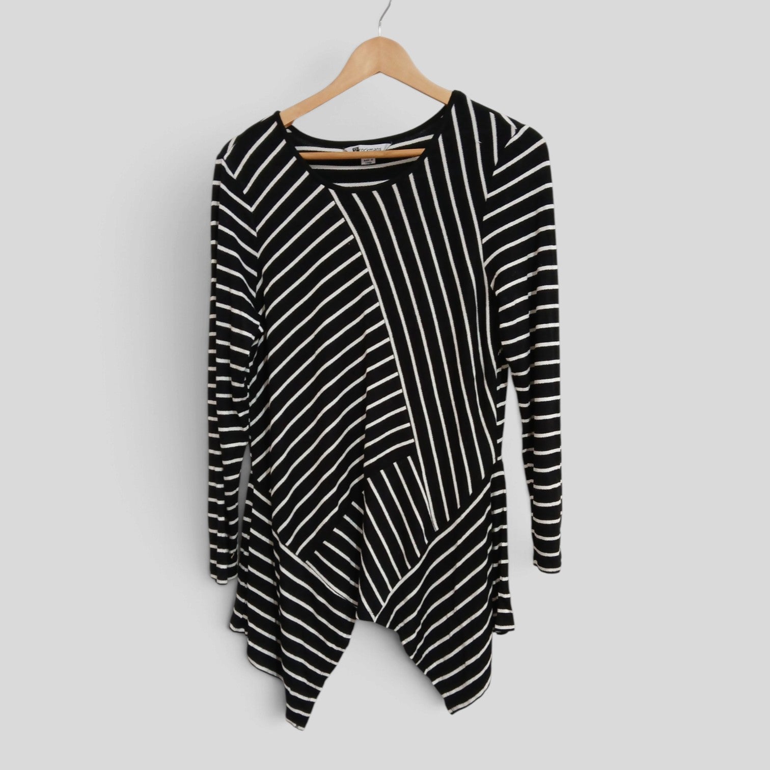 Image of (L) Rockmans | Striped LS Blouse