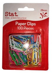 PAPER CLIPS SOVEREIGN 28MM SML COLPK100
