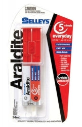GLUE SELLEYS ARALDITE 24ML H/SELL