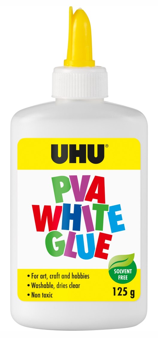 GLUE UHU PVA WHITE 125ML