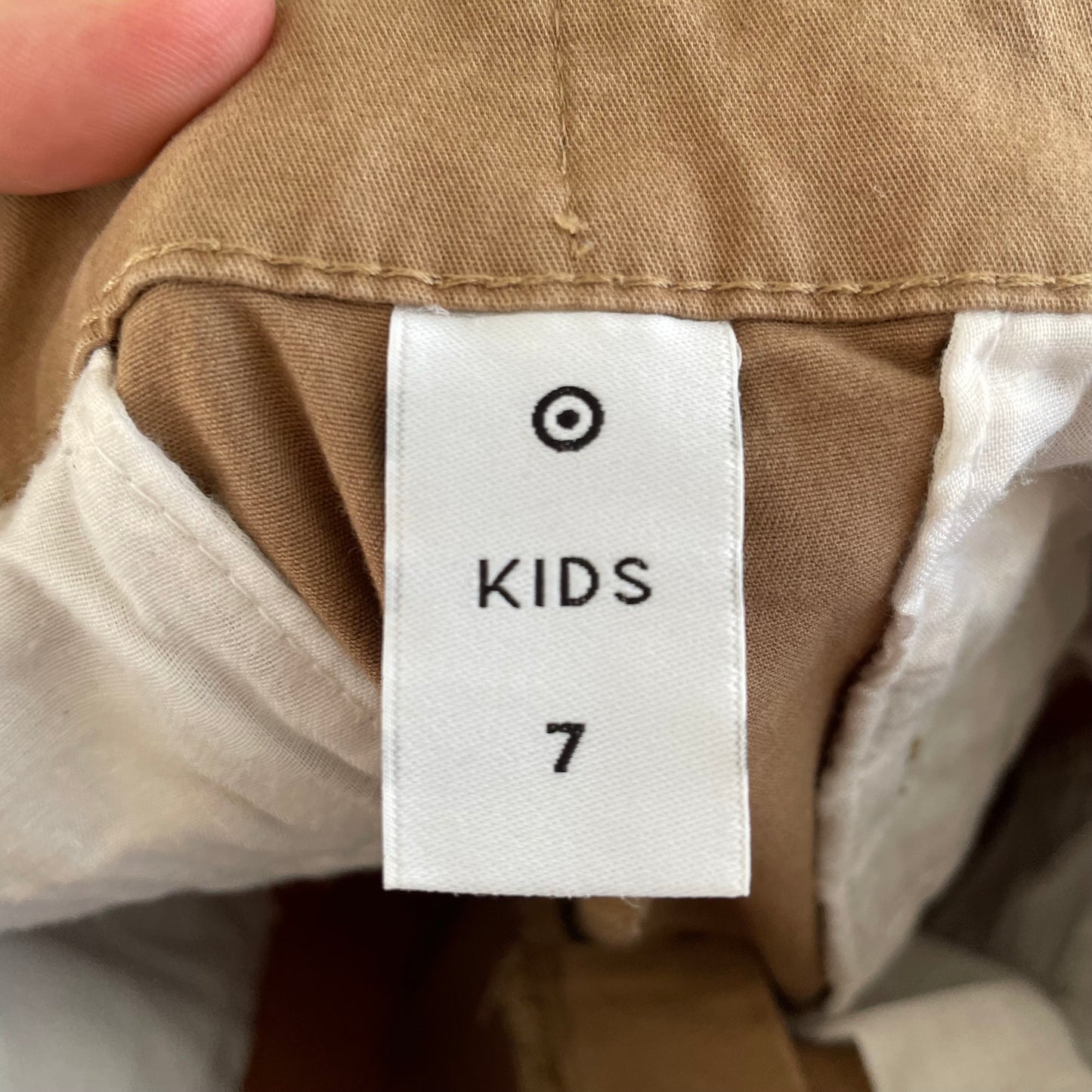 (7 kids) Tan Cotton Drill Shorts