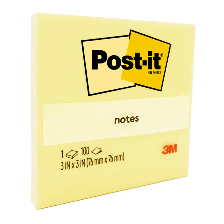 Image of NOTES POST-IT 654 76X76MM YELLOW