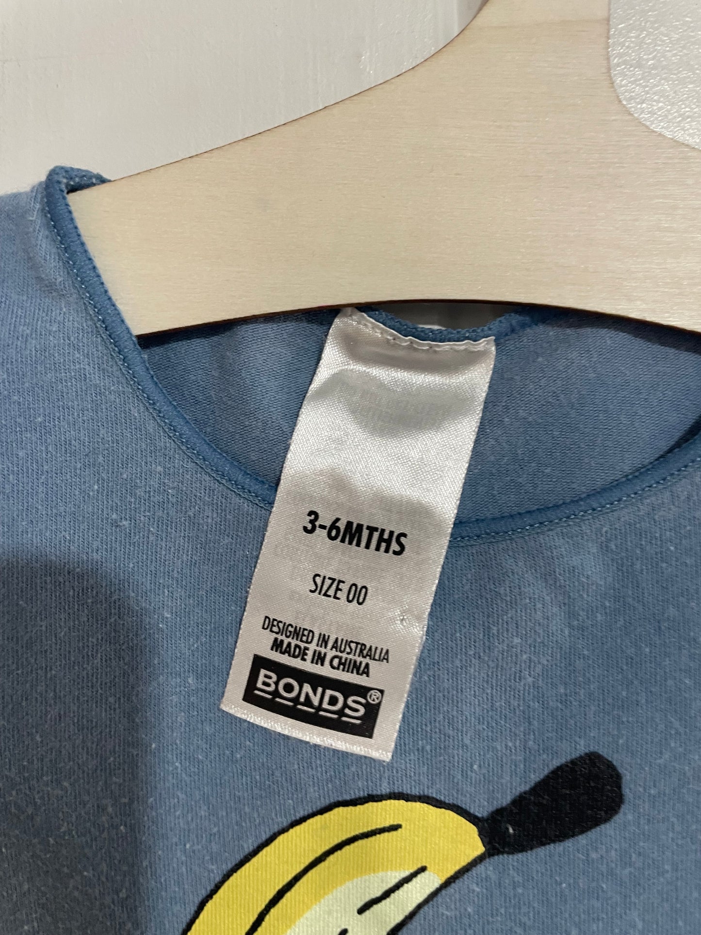 (00JNR) Bonds | Banana SS Bodysuit